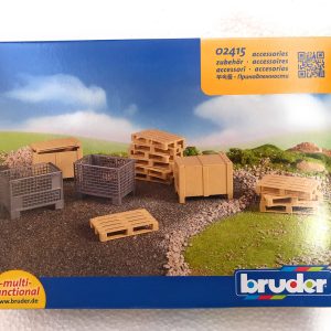 Bruder 02415 - Pallet - Bancali con accessori - scala 1/16