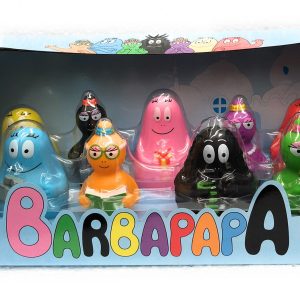Barbapapà - Set con 9 PZ alti 8 cm, Set completo Barbapapà , VERSIONE ITALIANA , BAP07001