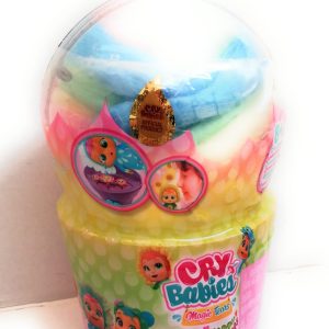 Cry Babies Magic Tears  Happy Flowers, Mini Bambola Sorpresa Cry Babies con 9 Accessori, Vere Lacrime e Profumata di Fiori 86227