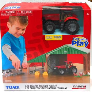 Britains Collection EDITION CASE-IH - OPTUM 305 TRACTOR - DIORAMA STALLA CON ANIMALI 47019 scala 1/32 -