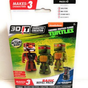 Refill Basic Pack, ricariche per creare 3 personaggi Tratarughe Ninja, Giochi Preziosi GPZ87653