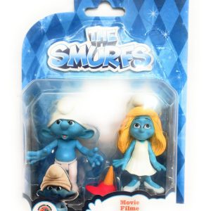 I PUFFI - Coppia Personaggi, Puffo Tontolone e Puffetta  6,5 CM Giochi Preziosi GPZ53965