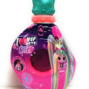 I Love VIP Pets Cats Selena, gattino che brilla al buio, beccuccio glitterato verde scuro