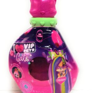 I Love VIP Pets Cats Melissa, gattino che brilla al buio, beccuccio glitterato viola