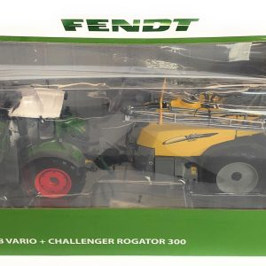 ROS COLLECTION FENDT 718 VARIO + CHALLENGER ROGATOR 300 LIMITED SCALA 1-32