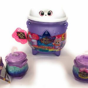 Magic Mixies - Rosa, Pentolone magico Magic Mixies mixling Serie Completa di 2 Mixling e 1 Color Surprise Magic Mixies MIXLING Gemma Azzurro Blu - come foto