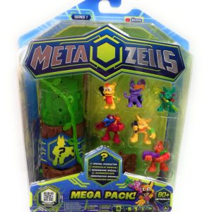 METAZELLS Pack 7 Personaggi + 2 Tronchi S1, con Carte, 2 Tronchi, 2 Accessori e 1 Leaflet Lingua Italiana
