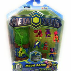 METAZELLS Pack 7 Personaggi + 2 Tronchi S1, con Carte, 2 Tronchi, 2 Accessori e 1 Leaflet Lingua Italiana