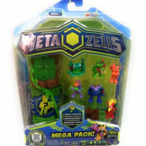 METAZELLS Pack 7 Personaggi + 2 Tronchi S1, con Carte, 2 Tronchi, 2 Accessori e 1 Leaflet Lingua Italiana