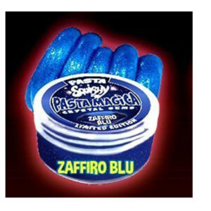PASTA SQUISHY - PASTA MAGICA - COLORE ZAFFIRO BLU - CRYSTAL GEMS