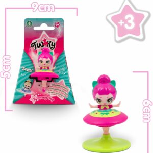 Trottola Danzatrice Twiky 6 cm con Spinner per farla girare, modello casuale, TWK10000 Giochi Preziosi