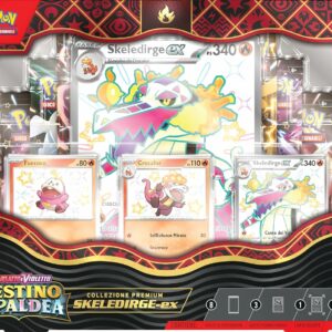 Pokemon Collezione premium Skeledirge-ex dell’espansione Scarlatto e Violetto Destino di Paldea edizione in italiano