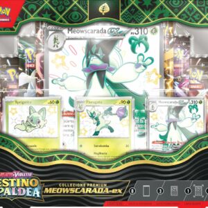 Pokemon Collezione premium Meowscarada-ex dell’espansione Scarlatto e Violetto Destino di Paldea edizione in italiano