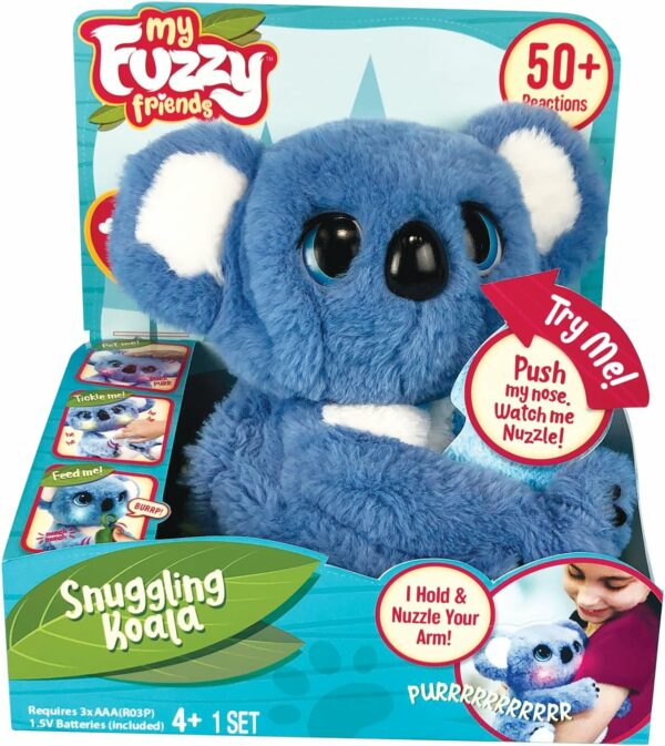 Sidney Il Koala - plush Koala Interattivo Adora Coccole E Abbracci,Suoni Realistici,Led e Oltre 50 Reazioni, Giochi Preziosi MYN00101
