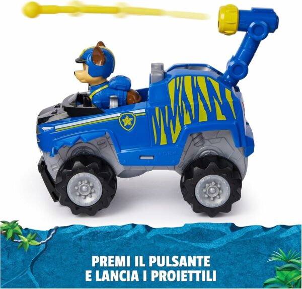 Paw Patrol Jungle Pups, Veicolo Tigre di Chase, Spin Master 6067758 - immagine 2