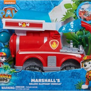 Paw Patrol Jungle Pups, Veicolo Deluxe Elephant di Marshall con lanciamissili, Spin Master 6068023