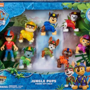 Paw Patrol Jungle Pups, Confezione con 8 Personaggi collezionabili, Spin Master 6068184