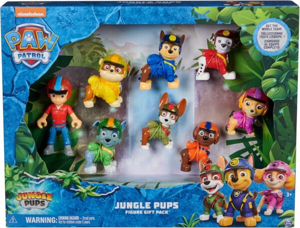 Paw Patrol Jungle Pups, Confezione con 8 Personaggi collezionabili, Spin Master 6068184