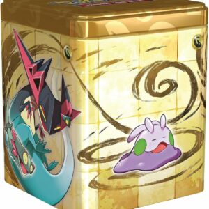 Pokémon Tin, Scatola da collezione impilabile in Metallo, originale, edizione in italiano 2024