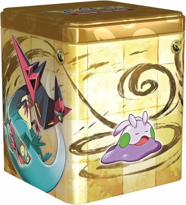 Pokémon Tin, Scatola da collezione impilabile in Metallo, originale, edizione in italiano 2024