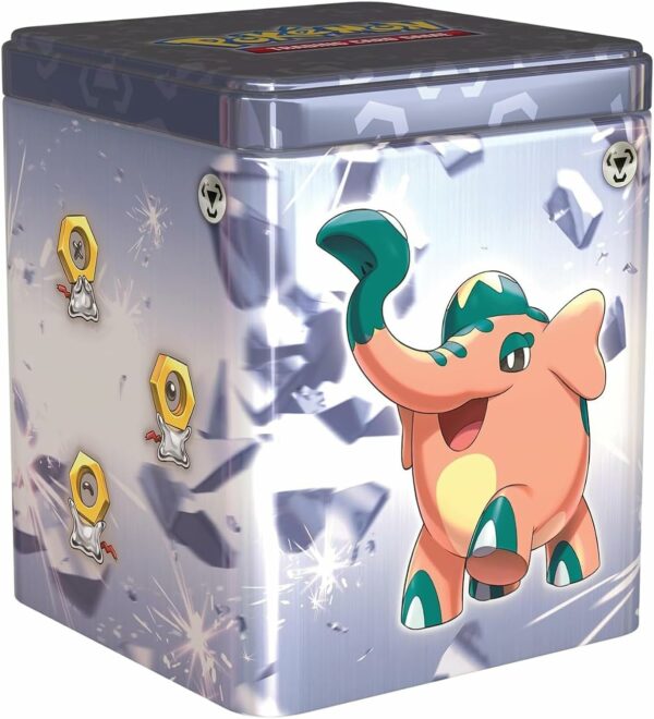 Pokémon Tin, Scatola da collezione impilabile in Metallo, originale, edizione in italiano 2024 - immagine 2