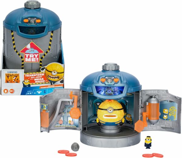 Minions - Camera Di Trasformazione Cattivissimo Me 4 con Suoni,Trasforma Avl Jerry In Mega Minion Jerry, Giochi Preziosi MN405000