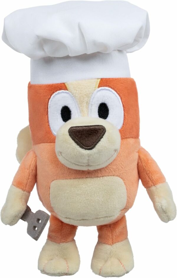 Bluey Friends - Peluche Bingo In Versione Chef Con Cappello Da Cuoco 20 cm, con etichetta, con licenza originale BLY61000 Giochi Preziosi