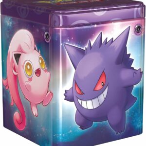 Pokémon Tin, Scatola da collezione impilabile in Metallo, originale, edizione in italiano 2024