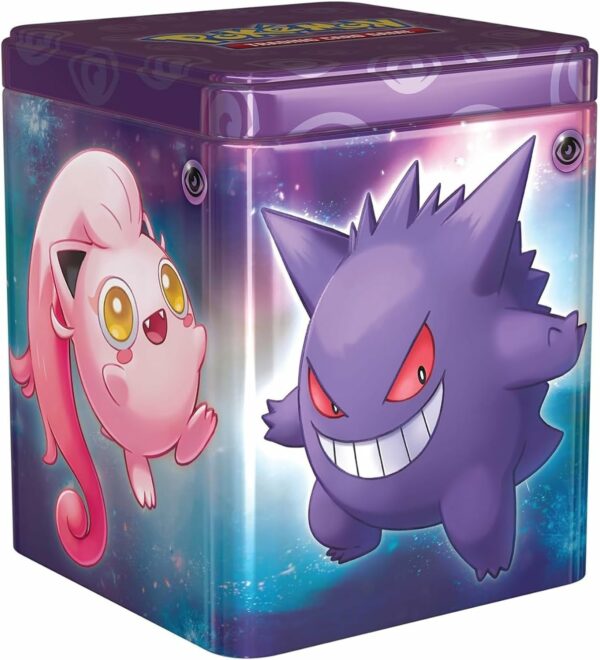 Pokémon Tin, Scatola da collezione impilabile in Metallo, originale, edizione in italiano 2024