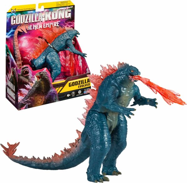 Godzilla x Kong-Godzilla Evolved, statuetta snodata, 15 cm, Giochi Preziosi MN303000