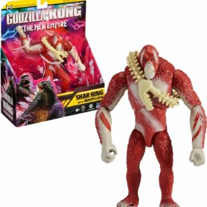Godzilla x Kong- Skar king con Frusta Removibile, statuetta snodata, 15 cm, Giochi Preziosi MN303000