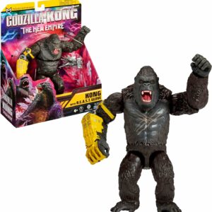 Godzilla x Kong- Kong con guanto B.E.A.S.T., statuetta snodata, 15 cm, Giochi Preziosi MN303000