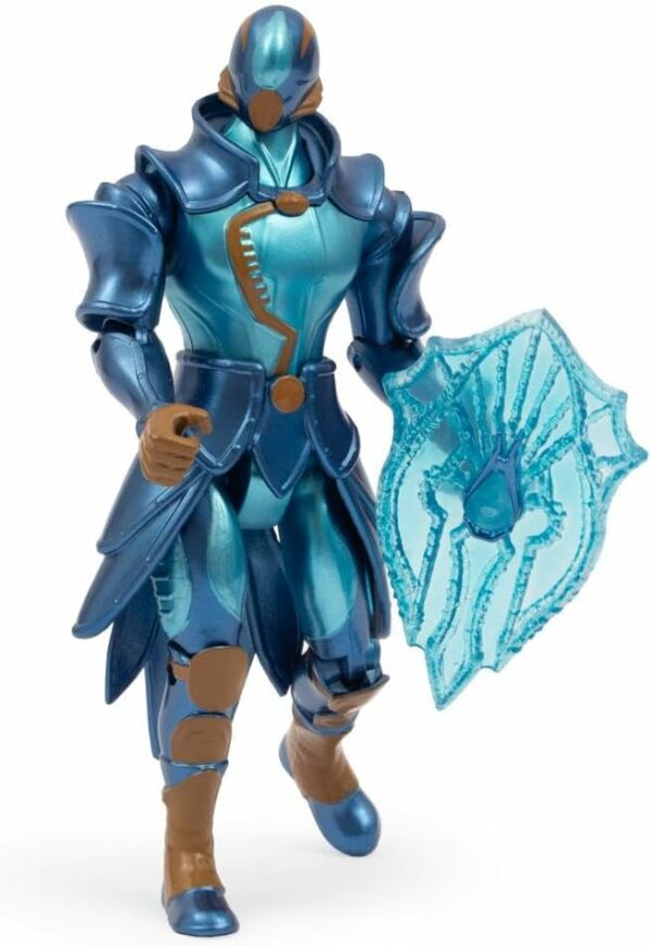 Gormiti THE NEW ERA - Del Clan Dell'Acqua Aqu (Carter)con accessorio Scudo Di Ghiaccio, 15 cm Articolato, Giochi Preziosi GRV20000 - immagine 2