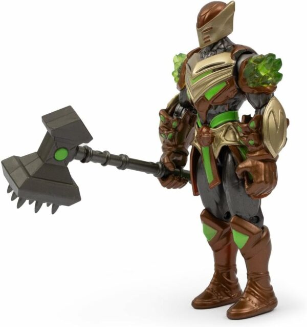 Gormiti THE NEW ERA - Del Clan Della Terra Rockard (Glen) con accessorio Martello Sismico, 15 cm Articolato, Giochi Preziosi GRV20000 - immagine 2