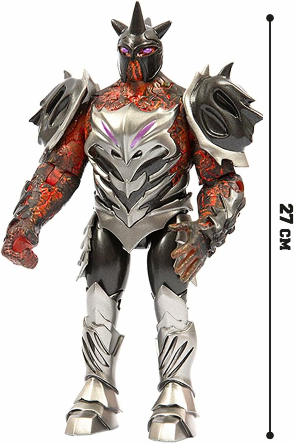 Gormiti THE NEW ERA - Generale Krater Nemico, Action Figure Villain, Rivale Con Arma Bracelama, 27 Cm Articolato, Giochi Preziosi GRV09401 - immagine 3