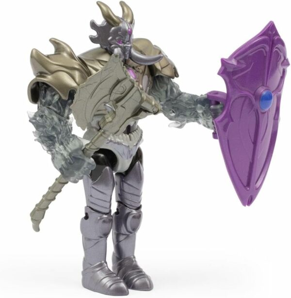 Gormiti THE NEW ERA - Cattivo Baron Durghon, Action Figure Villain Con Arma Ascia Squarciamondi, 15 cm Articolato, Giochi Preziosi GRV21000 - immagine 3
