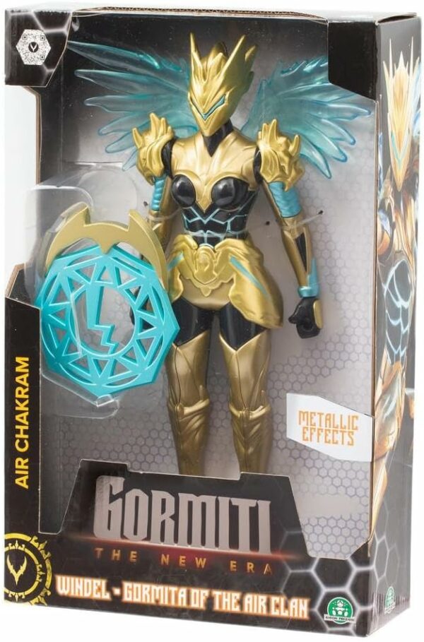 Gormiti THE NEW ERA -Gormita Del Clan Dell'Aria Windel Skye, Action Figure 27 Cm Articolato, Giochi Preziosi GRV06000