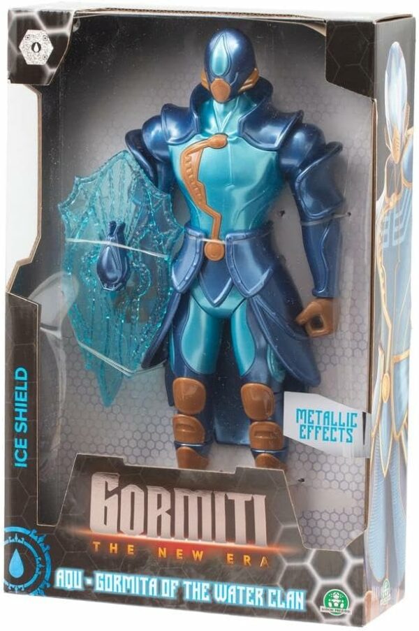 Gormiti THE NEW ERA -Gormita Del Clan Dell'Acqua Aqu Carter, Action Figure 27 Cm Articolato, Giochi Preziosi GRV06000