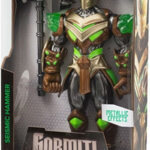 Gormiti THE NEW ERA -Gormita Del Clan Della Terra Rockard Glen, Action Figure 27 Cm Articolato, Giochi Preziosi GRV06000
