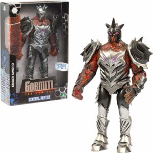 Gormiti THE NEW ERA - Generale Krater Nemico, Action Figure Villain, Rivale Con Arma Bracelama, 27 Cm Articolato, Giochi Preziosi GRV09401