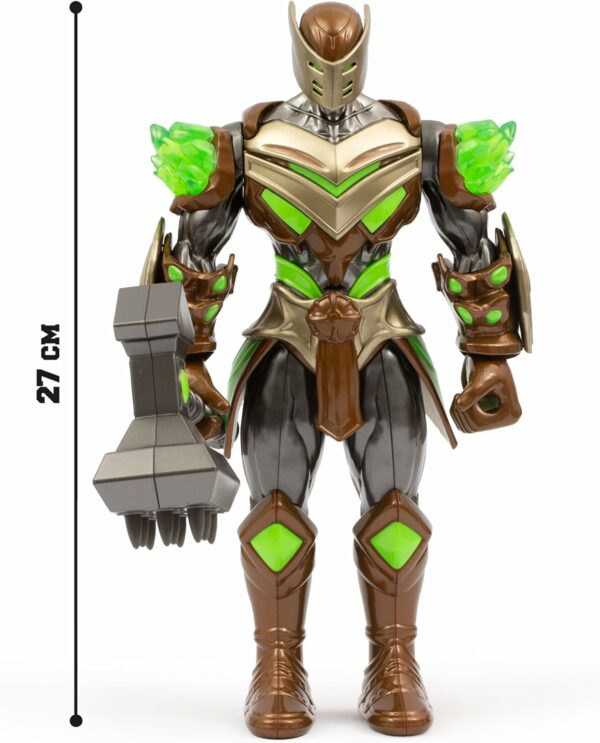 Gormiti THE NEW ERA -Gormita Del Clan Della Terra Rockard Glen, Action Figure 27 Cm Articolato, Giochi Preziosi GRV06000 - immagine 2