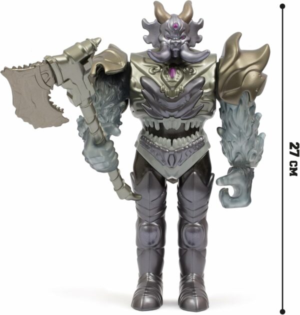 Gormiti THE NEW ERA -Cattivo Baron Durghon Nemico, Action Figure Villain, Rivale Con Arma Ascia Squarciamondi, 27 Cm Articolato, Giochi Preziosi GRV09401 - immagine 2