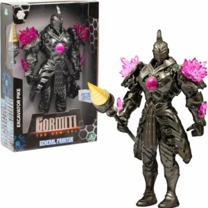 Gormiti THE NEW ERA -Cattivo Generale Fraktur Nemico, Action Figure Villain, Rivale Con Arma Picca Perforante, Action Figure 27 Cm Articolato, Giochi Preziosi GRV09401