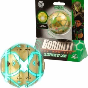 Gormiti THE NEW ERA - Elesfera Del Clan Della Terra Glen, Ricrea L'Elemento Della Terra Ruotando Gli Anelli E La Sfera Si Illuminerà, Giochi Preziosi GRV01000