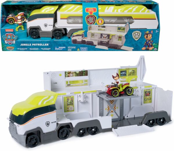 Paw Patrol, Veicolo Jungle Pups Patroller, Spin Master 6072465 - immagine 2