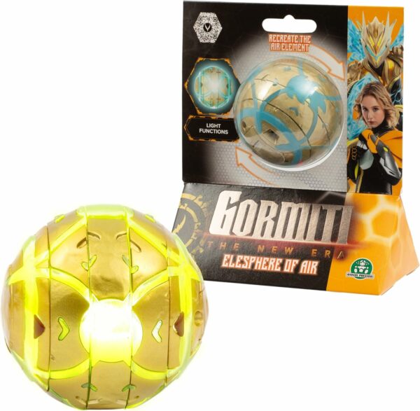 Gormiti THE NEW ERA - Elesfera Del Clan Dell'Aria Skye, Ricrea L'Elemento Dell'Aria Ruotando Gli Anelli E La Sfera Si Illuminerà, Giochi Preziosi GRV01000