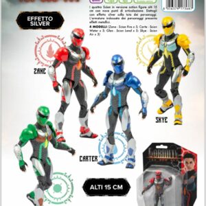 Gormiti New Era 15 cm- I leggendari Gormiti, 4 pezzi CARTER, ZANE, SKYE e GLEN , Giochi Preziosi GRV18000