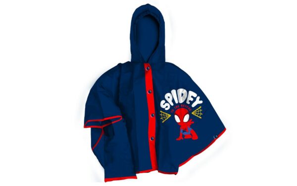 Coriex Mantella Poncho Pioggia Impermeabile Antivento Spidey Uomo Ragno Varie Taglia (M- TAGLIA 7/8 ANNI)