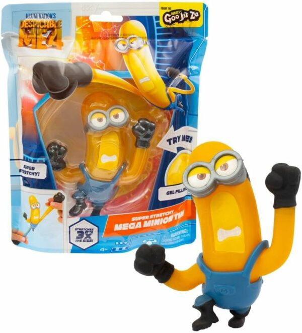 Minions - Personaggio Stretch Tim 15 Cm Cattivissimo Me 4, Si Allunga fino a 3 volte la sua dimensione, Giochi Preziosi MN407200