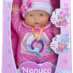 Nenuco, Bambola Che Piange 2 Funzioni, 30 cm, Rosa, Famosa 700012663